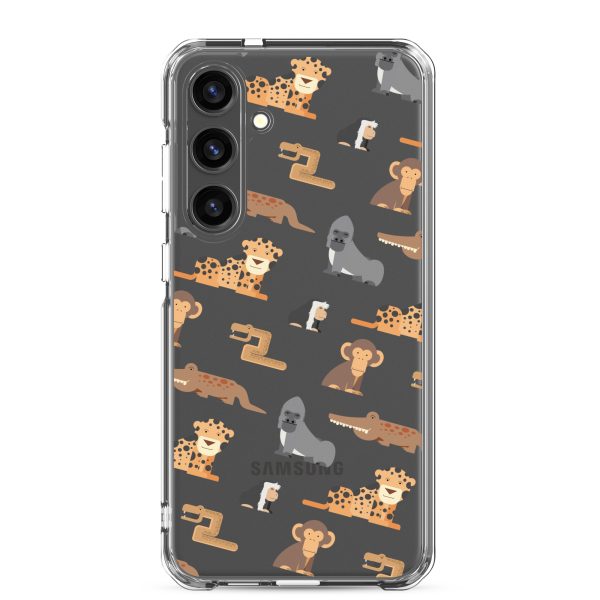 African Jungle Animals Samsung Clear Case