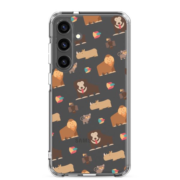 Asian Jungle Animals Samsung Clear Case