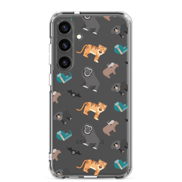 Asian Jungle Animals Samsung Clear Case