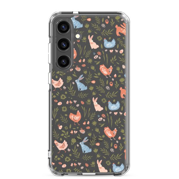 Bunnies and Hens Easter Samsung Clear Case