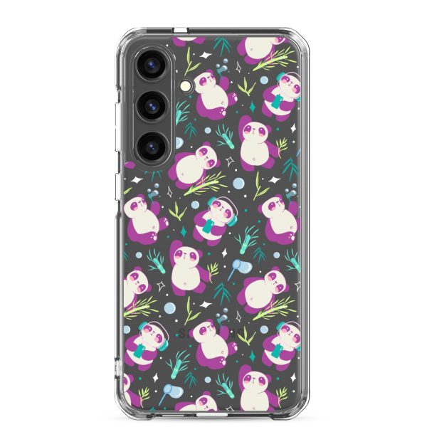 Cute Panda Bamboo Samsung Clear Case
