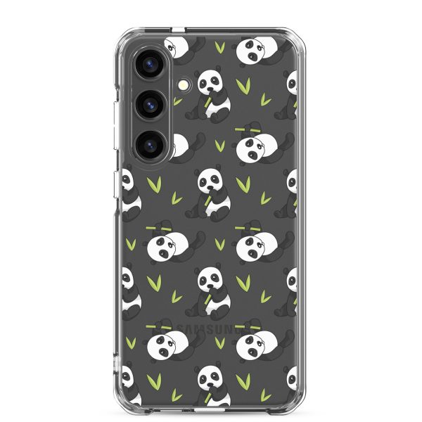 Cute Panda Bear Samsung Clear Case