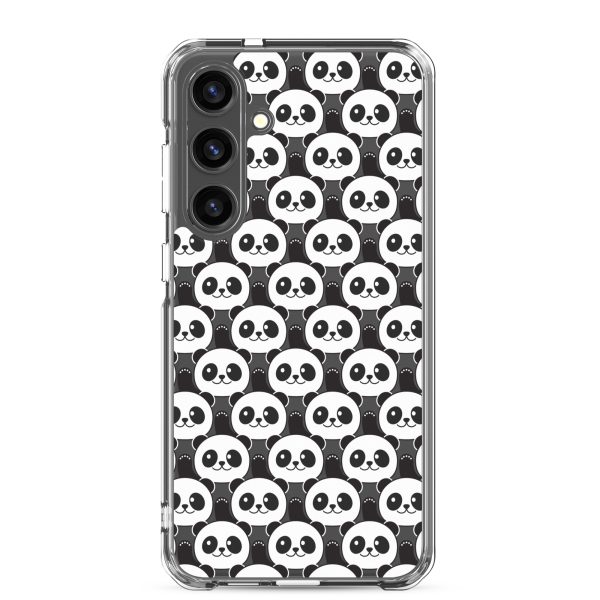 Cute Panda Bears Samsung Clear Case