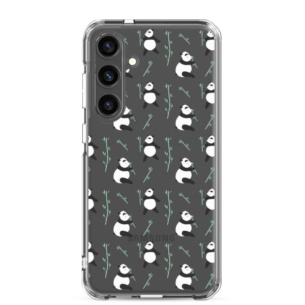 Cute Panda Samsung Clear Case