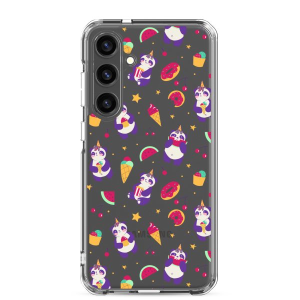 Cute Panda Sweets Samsung Clear Case