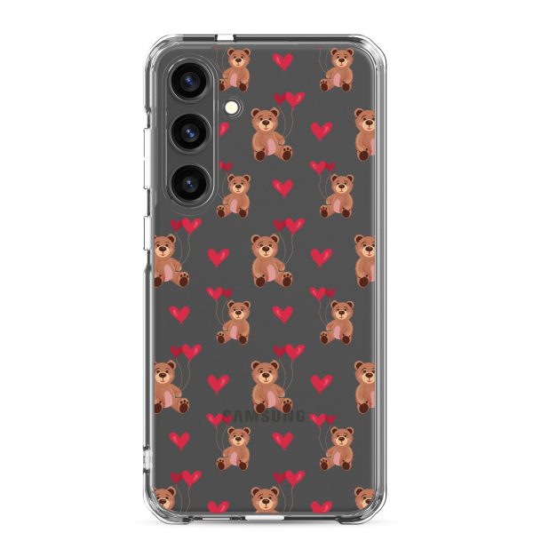 Cute Teddy Bear Samsung Clear Case