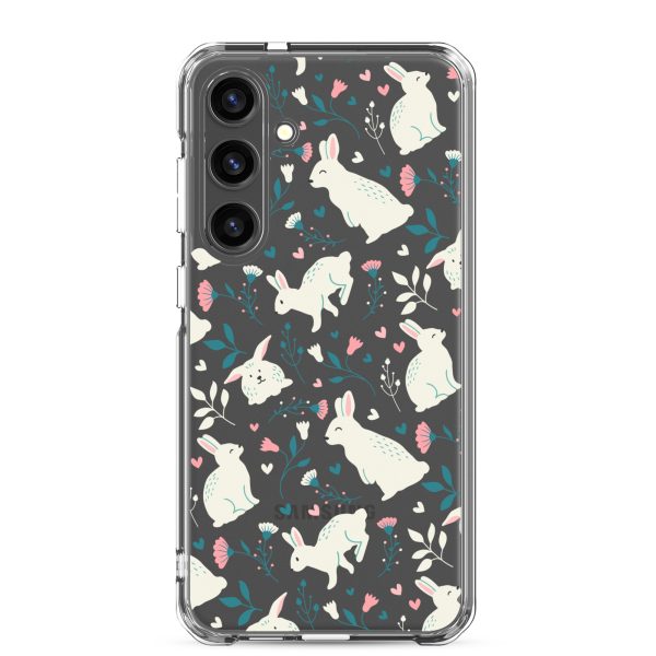 clear-case-for-samsung-samsung-galaxy-s24-plus-case-on-phone-6a53c45a4bac3.jpg Easter Cute Rabbits Samsung Clear Case