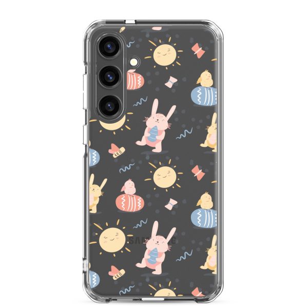Easter Egg and Bunnies Samsung Clear Case
