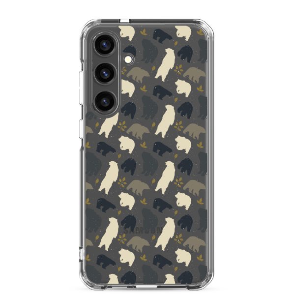 Forest Bear Silhouette Samsung Clear Case