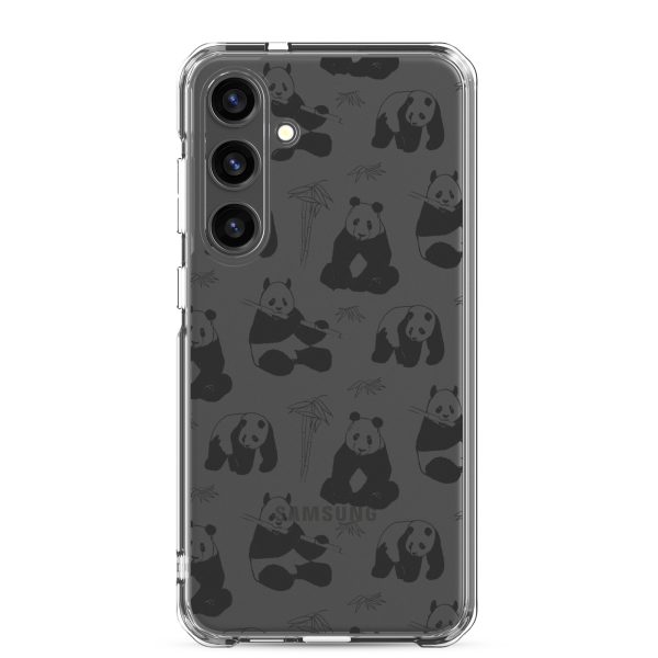 Panda Bears Bamboo Samsung Clear Case