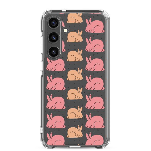 Pink Bunnies Samsung Clear Case