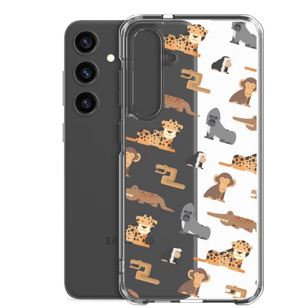 African Jungle Animals Samsung Clear Case