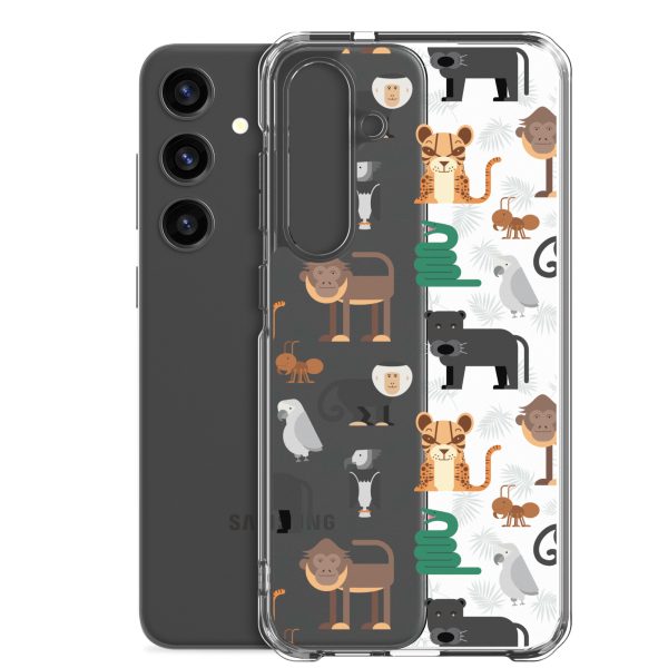 Amazon Jungle Animals Samsung Clear Case