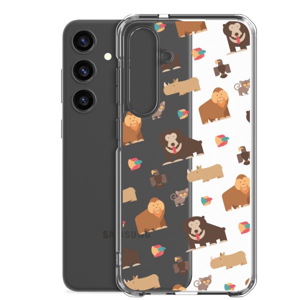 Asian Jungle Animals Samsung Clear Case