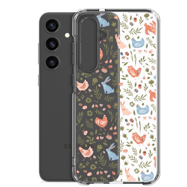 Bunnies and Hens Easter Samsung Clear Case