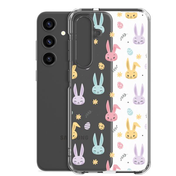 Colorful Bunnies Easter Samsung Clear Case