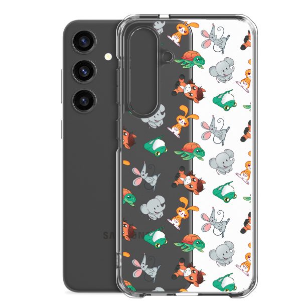 Cute Animals Samsung Clear Case