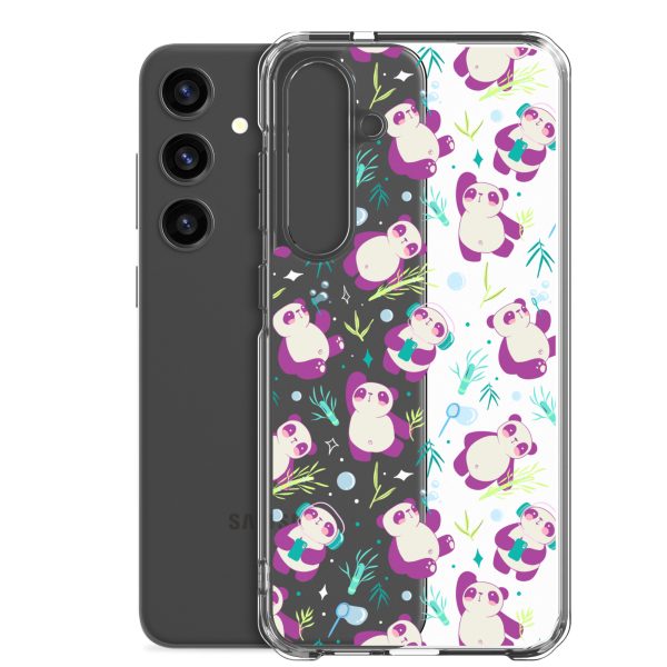 Cute Panda Bamboo Samsung Clear Case
