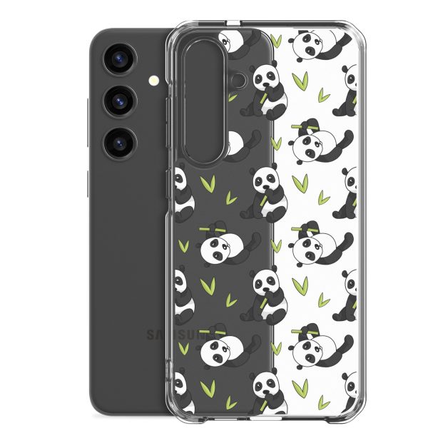 Cute Panda Bear Samsung Clear Case