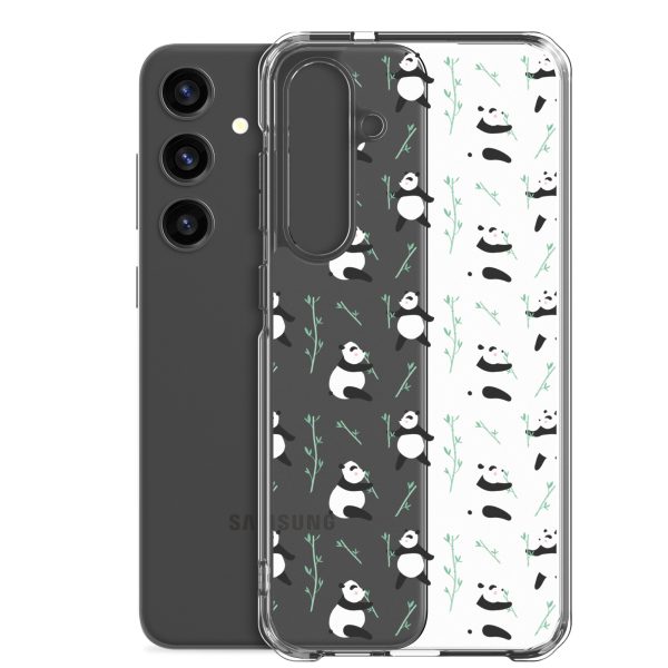 Cute Panda Samsung Clear Case