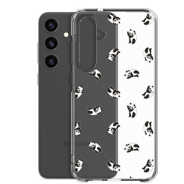 Cute Pandas Samsung Clear Case
