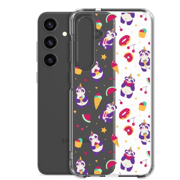 Cute Panda Sweets Samsung Clear Case
