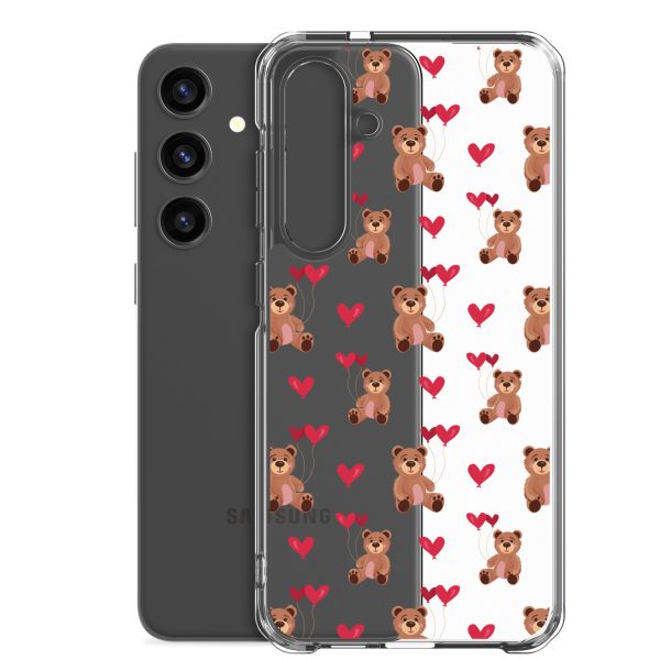 Cute Teddy Bear Samsung Clear Case