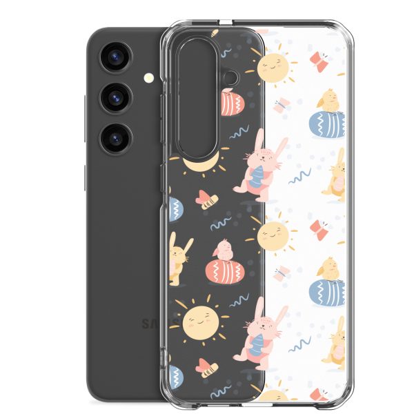 Easter Egg and Bunnies Samsung Clear Case