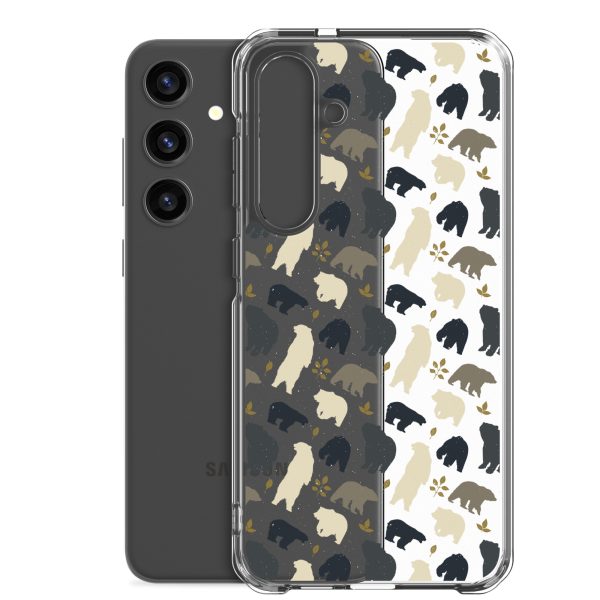 Forest Bear Silhouette Samsung Clear Case