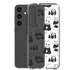 Panda Bears Bamboo Samsung Clear Case