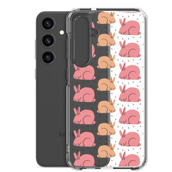 Pink Bunnies Samsung Clear Case