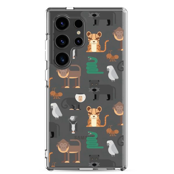 Amazon Jungle Animals Samsung Clear Case