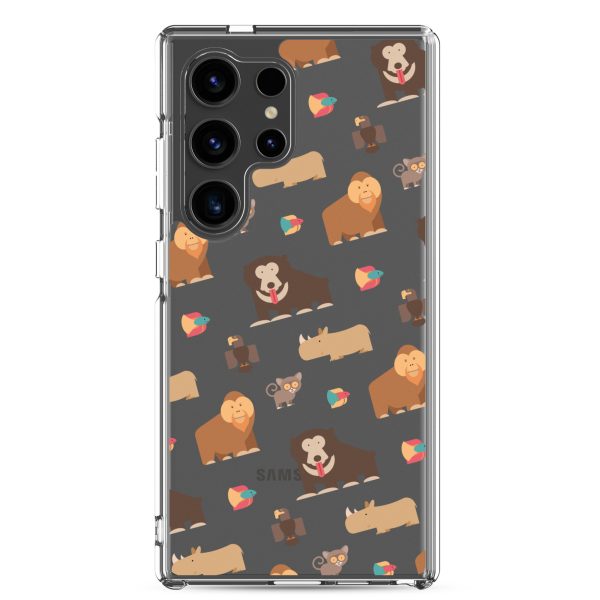 Asian Jungle Animals Samsung Clear Case