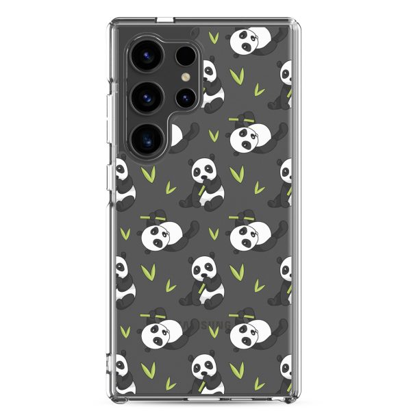 Cute Panda Bear Samsung Clear Case