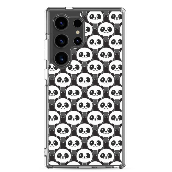 Cute Panda Bears Samsung Clear Case