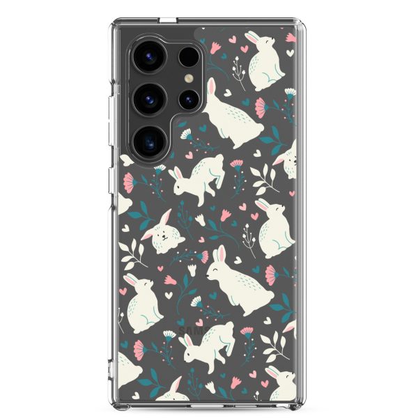 clear-case-for-samsung-samsung-galaxy-s24-ultra-case-on-phone-6a53c45a4bb2a.jpg Easter Cute Rabbits Samsung Clear Case