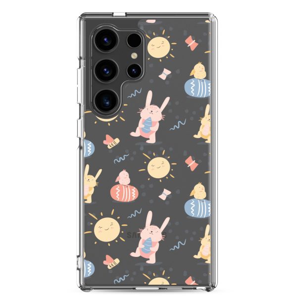 Easter Egg and Bunnies Samsung Clear Case