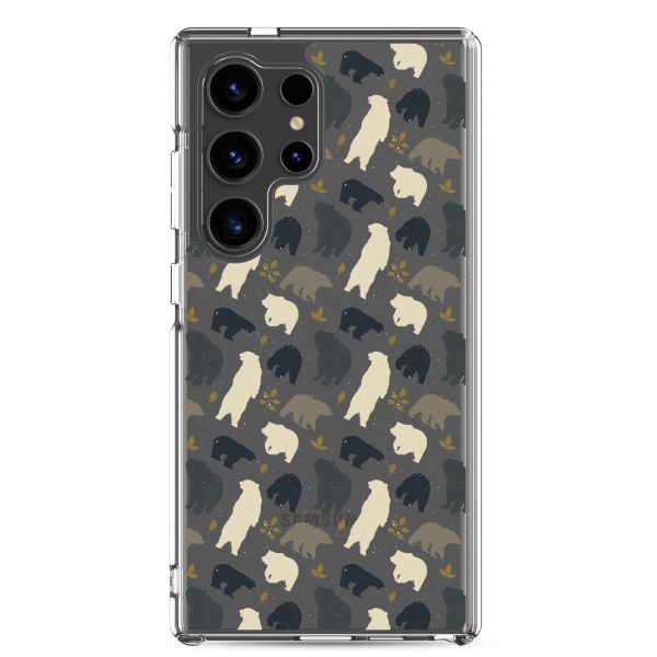 Forest Bear Silhouette Samsung Clear Case