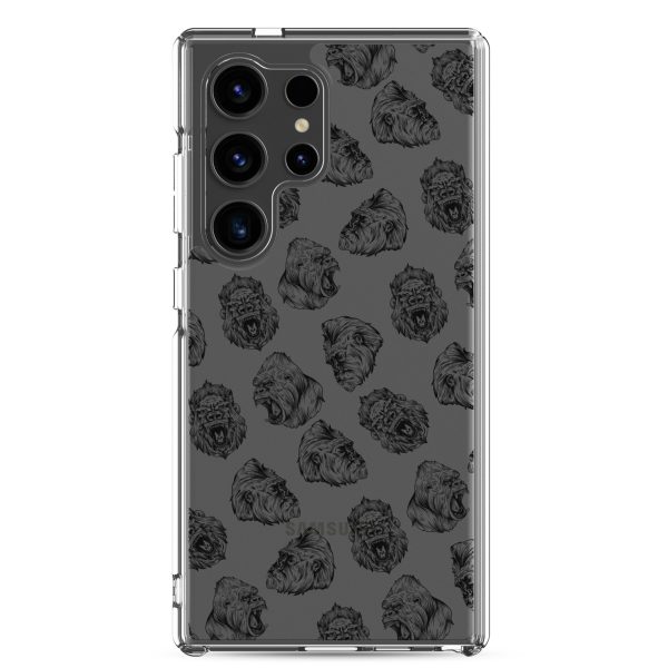 Illustrated Gorilla Seamless Samsung Clear Case
