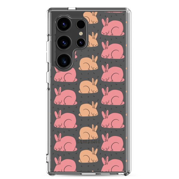 Pink Bunnies Samsung Clear Case