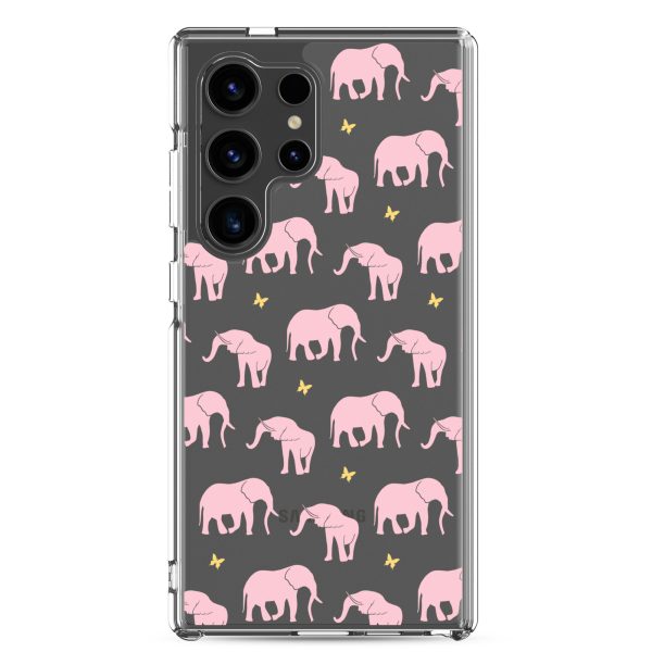 clear-case-for-samsung-samsung-galaxy-s24-ultra-case-on-phone-6a53d25eea43d.jpg Seamless Elephant Silhouette Samsung Clear Case