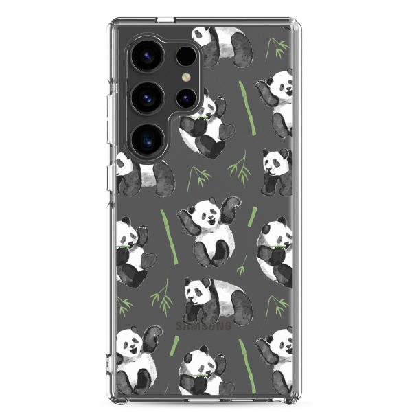 clear-case-for-samsung-samsung-galaxy-s24-ultra-case-on-phone-6a53d4bd63a74.jpg Watercolor Panda Bear Samsung Clear Case