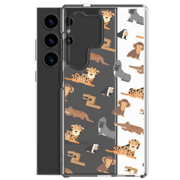 African Jungle Animals Samsung Clear Case