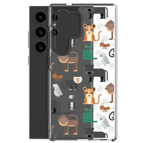 Amazon Jungle Animals Samsung Clear Case