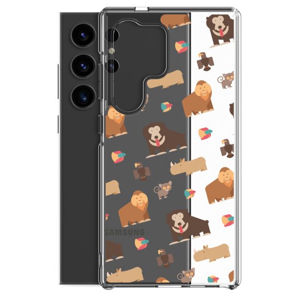 Asian Jungle Animals Samsung Clear Case