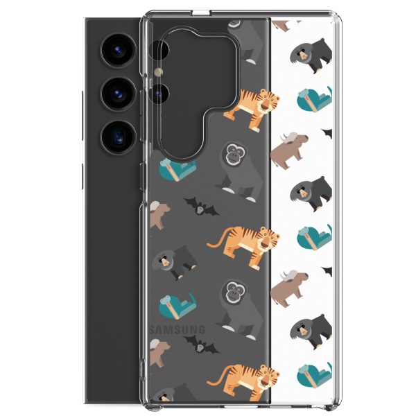 Asian Jungle Animals Samsung Clear Case