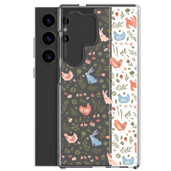 Bunnies and Hens Easter Samsung Clear Case