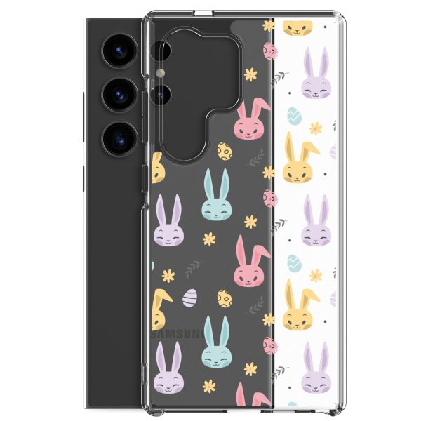Colorful Bunnies Easter Samsung Clear Case