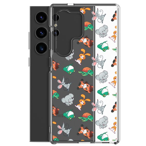 Cute Animals Samsung Clear Case