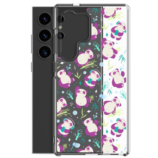 Cute Panda Bamboo Samsung Clear Case